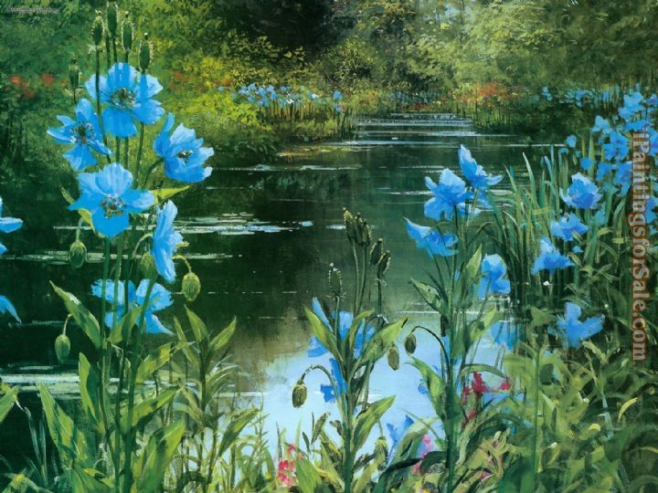 Peter Ellenshaw Blue Poppies